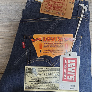 리바이스 LVC 1976 501 리지드 W31L32 사이즈 팝니다.