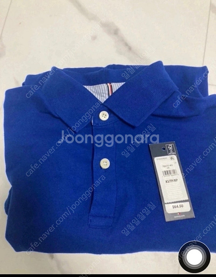 타미 힐피거 레귤러 핏 카라 폴로티 판매--0