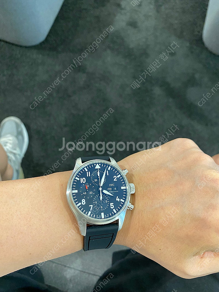 가격내림 IWC 파일럿 크로노그래프 검판 377709 ...--0