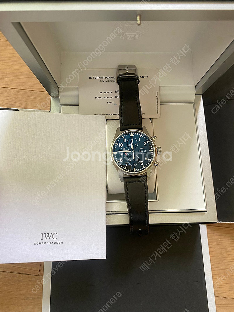 가격내림 IWC 파일럿 크로노그래프 검판 377709 ...--1
