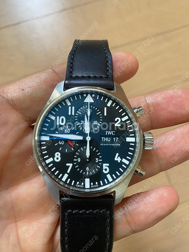 가격내림 IWC 파일럿 크로노그래프 검판 377709 ...--2