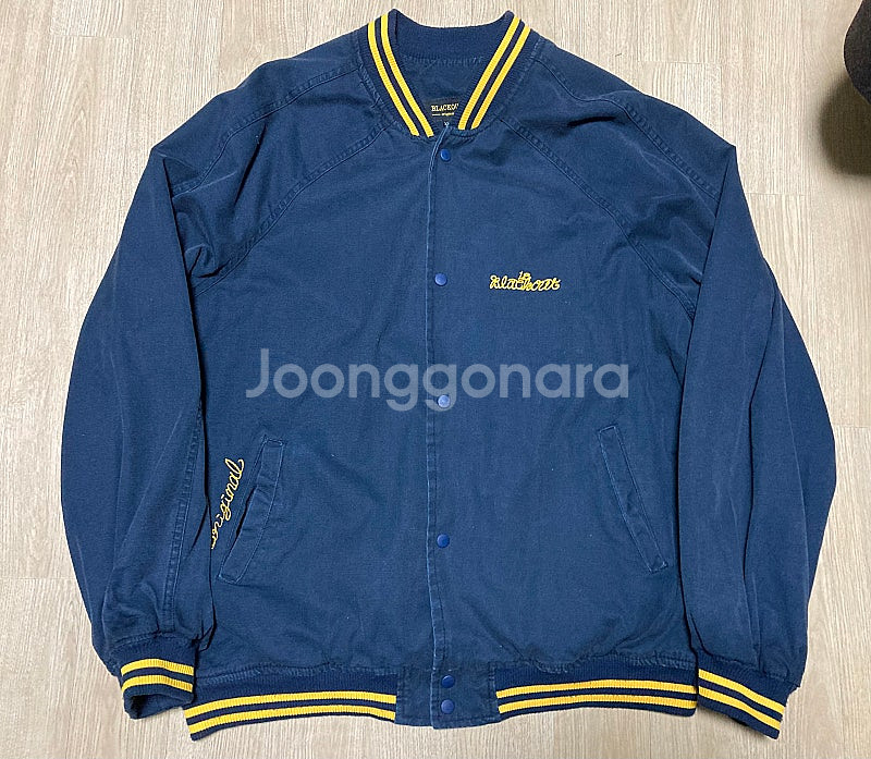 [2XL/XXL] 블랙아웃 팀 바시티 자켓 / 네이비 ...--0