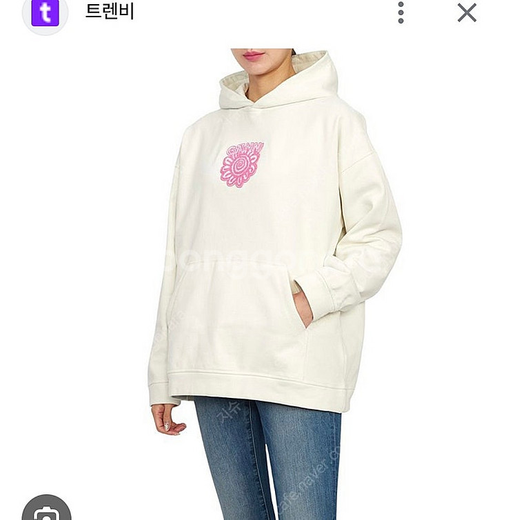 Ganni 가니 아이솔리 플라워 후디 네이비 컬러 사이...--2
