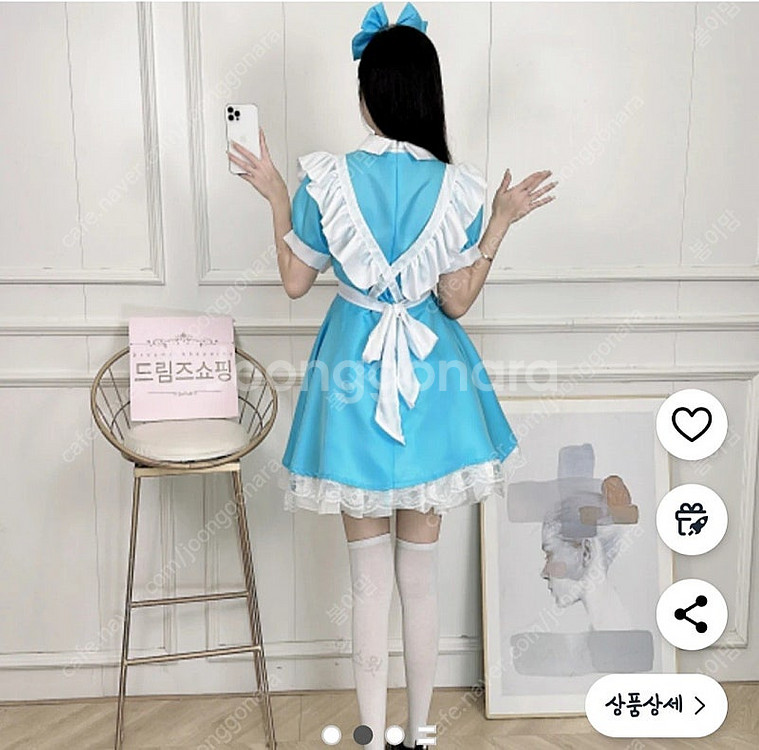앨리스 코스프레 옷 졸업사진 촬영용 이벤트 의상--2
