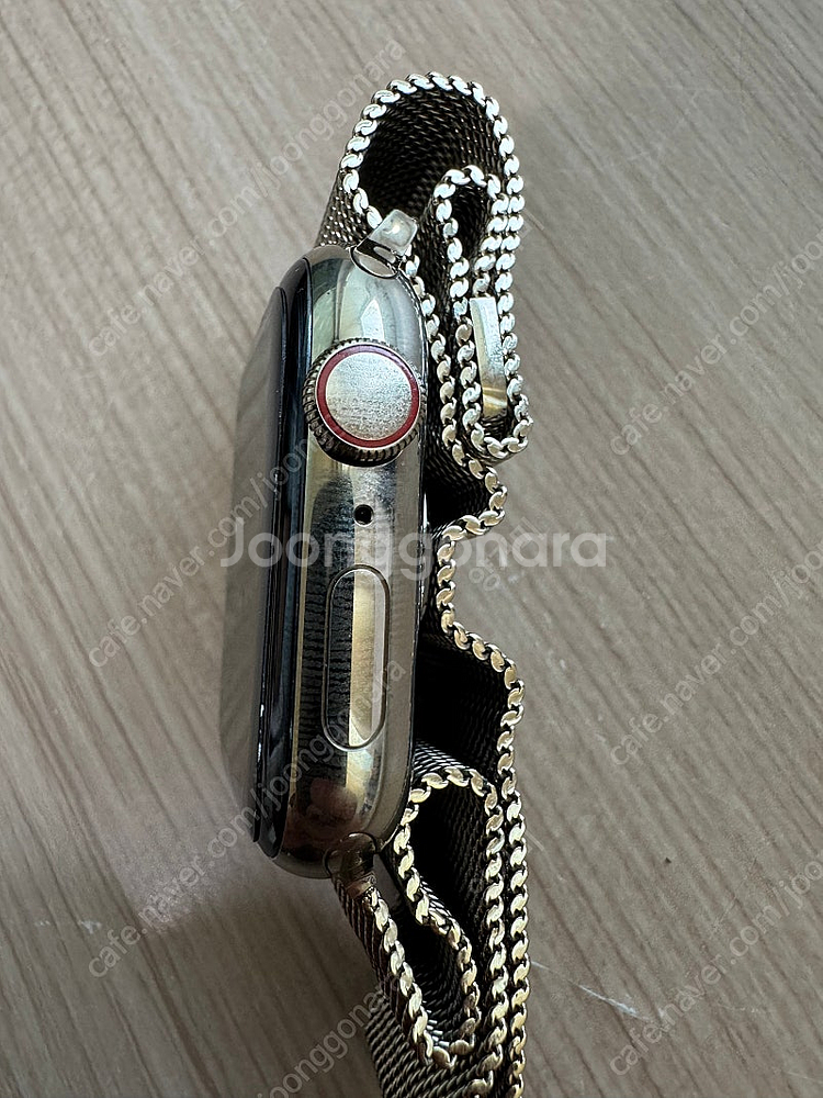 애플워치 6 44mm 스테인리스 골드 밀레니즈 루프 정...--4