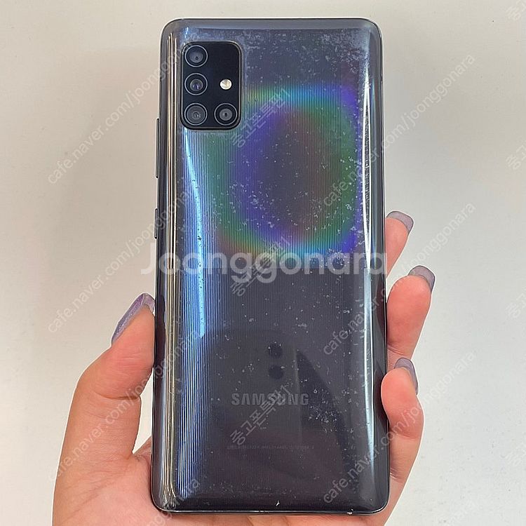 03054(울산중고폰) 갤럭시A51 블랙 128GB 판...--0
