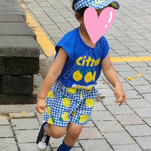 베베베베 레몬 상하복.m 모자 세트