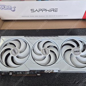SAPPHIRE 라데온 RX 9070 XT PURE OC D6 16GB (rx9070xt퓨어) 팝니다