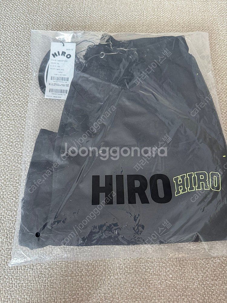 (택포)새상품 히로 블랭크 하프 팬츠 140 블랙--0