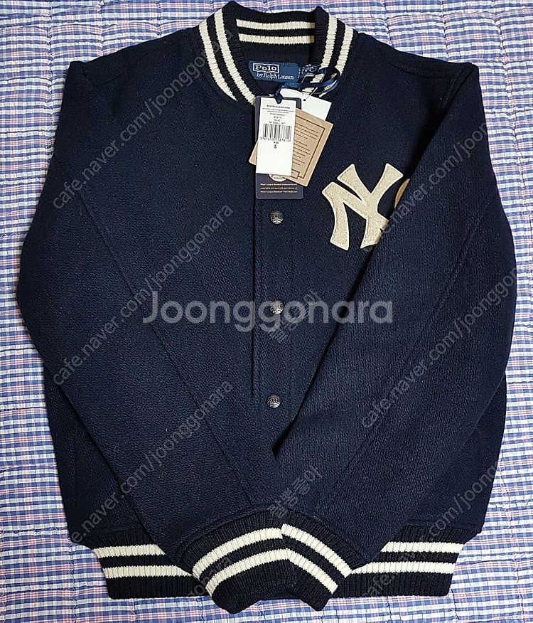 [S] 폴로 x MLB 24FW 뉴욕 양키스 바시티 울...--0
