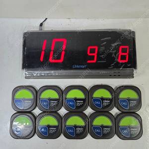 링크맨 호출벨 콜벨 10개 풀세트(번호표시기 포함) 팔아요