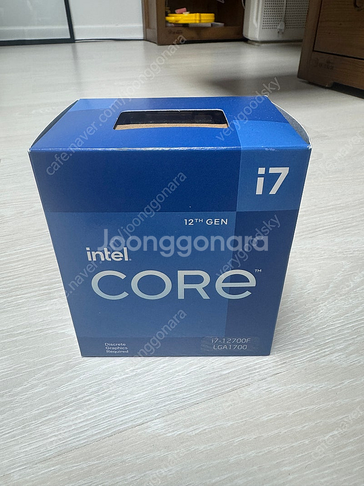 인텔 i7-12700F CPU 정품 팝니다--2