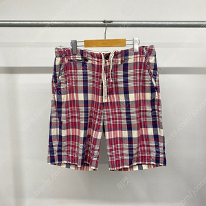 (33) 남성용 폴로 랄프로렌 체크 반바지 쇼츠 하프팬츠