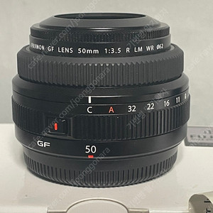 후지 중형 gf 50mm f3.5 R LM WR 민트급 렌즈 풀박 보증남음