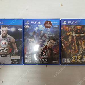 ps4 게임 타이틀 ufc3/용과같이0/삼국지13