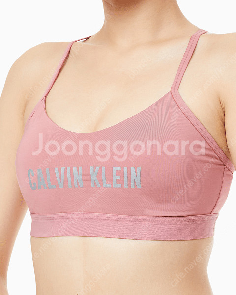 CK(캘빈클라인) 스포츠 브라 브라탑 핑크 m사이즈 새...--1