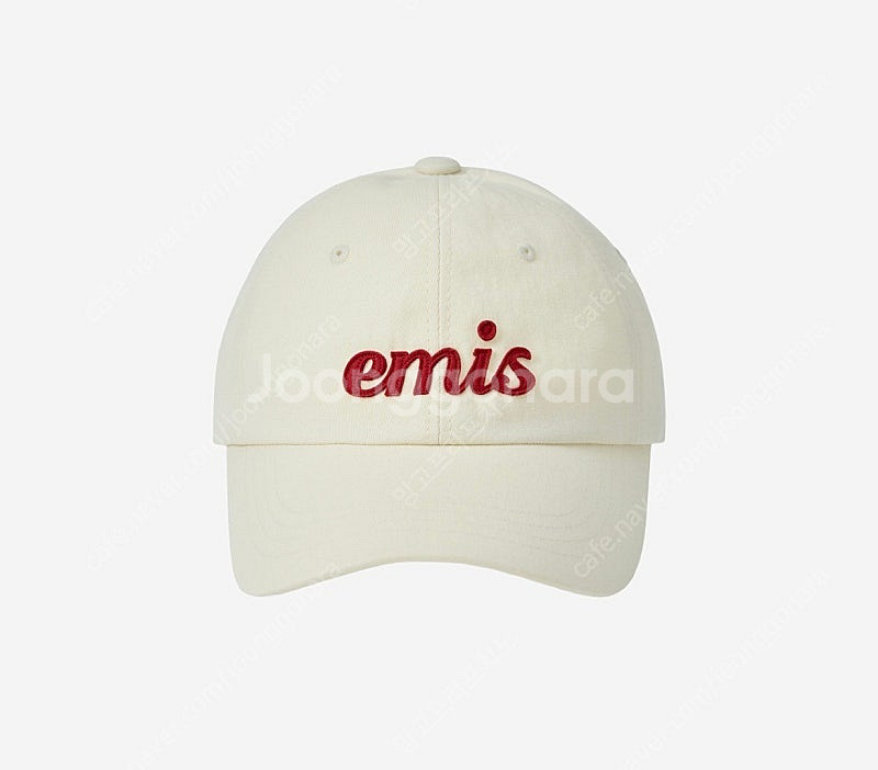 이미스 emis 볼캡 모자 아플리케 크림--0
