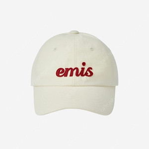 이미스 emis 볼캡 모자 아플리케 크림