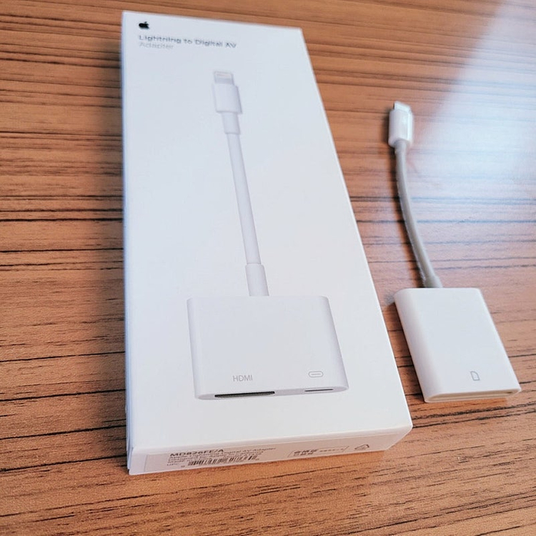 정품 애플 라이트닝 Lightning Digital AV 어댑터+애플 SD카드 리더기 일괄--1