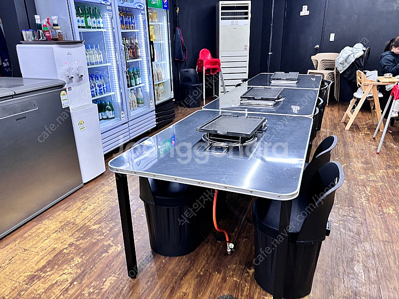 채팅 x 문자주세요 식당 테이블 곱창 막숯불 스텐 사각...--0