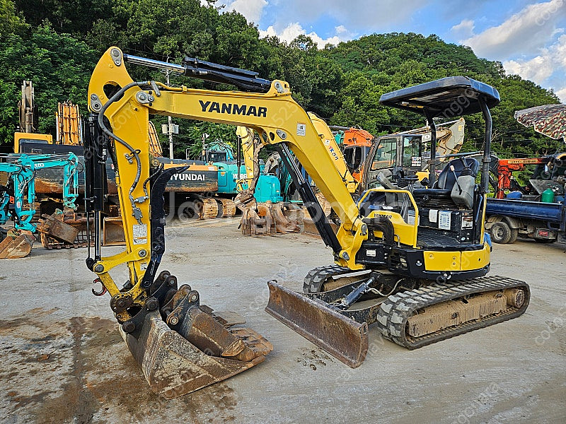 얀마3.5톤 미니굴삭기 VIO35 2019년 코집 버켓...--0