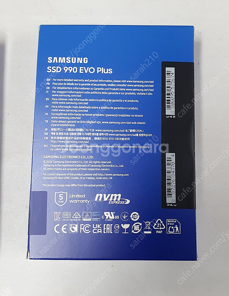 [새상품]삼성 1TB SSD 990 M.2 EVO Pl...--1