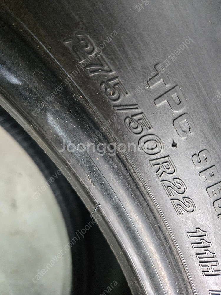 275 50 22 브릿지스톤 중고타이어 한대분 판매합니...--7