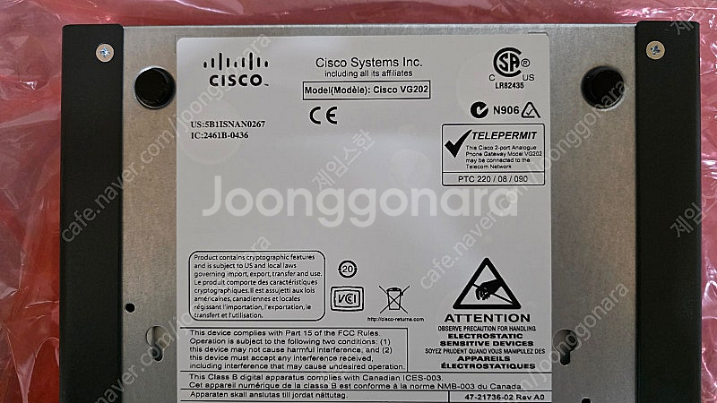 Cisco VG202 팝니다.--3