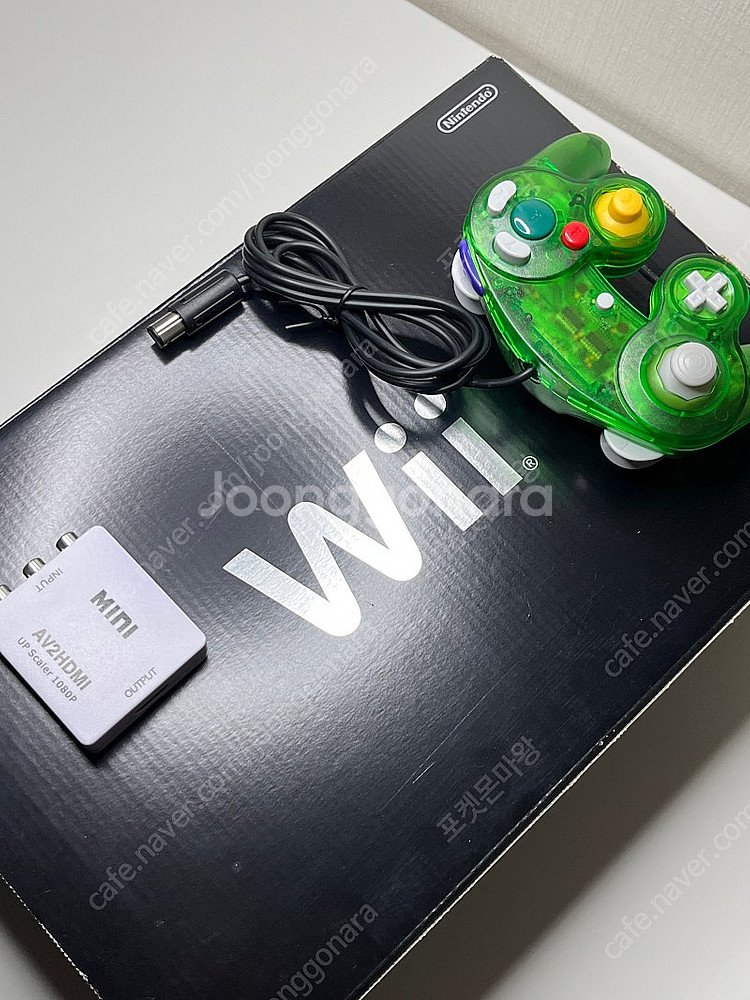 닌텐도 wii 블랙 일본판 박스셋 + 소닉과 비밀의링 ...--5