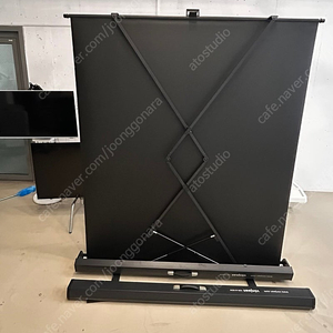 본젠 vdr-m162w 화이트 포터블 롤 스크린 165X200cm