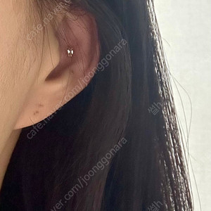 마퀴즈컷 ㄲㅗ냑 다이아 피어싱 14k