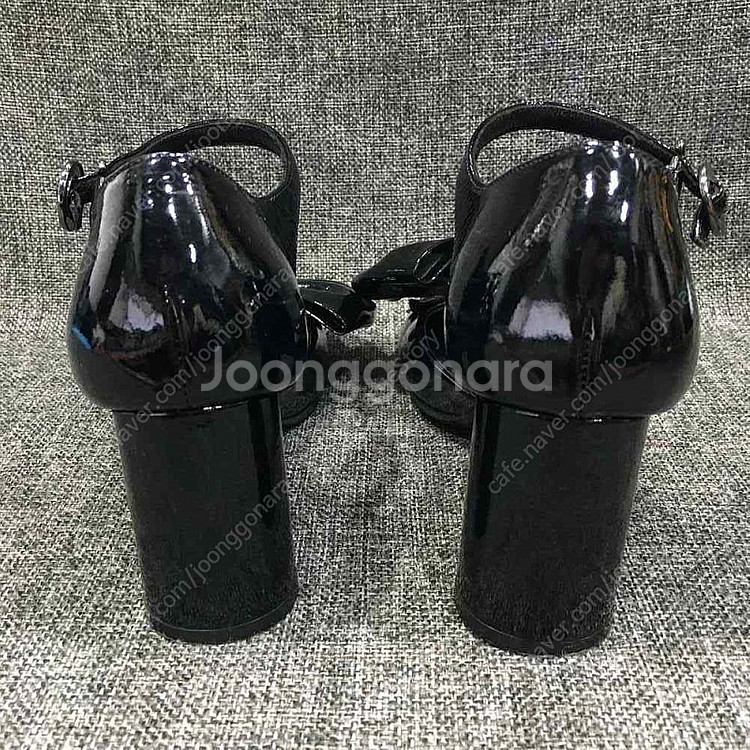 미나코 페미리라인 블랙 리본 에나멜 디자이너 수제화 구...--4