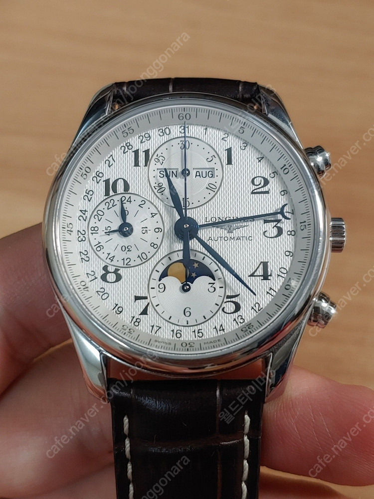 소장하던 론진 오토매틱시계 3종 (마스터콜렉션 데이데이트, 문페이즈 크로노, 쌍띠미에 크로노) 이미지