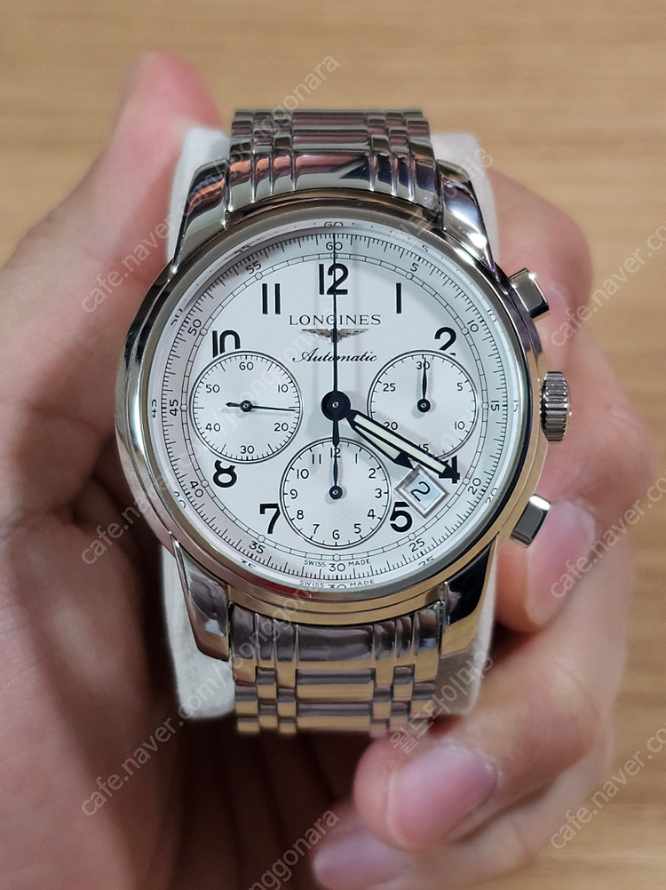 소장하던 론진 오토매틱시계 3종 (마스터콜렉션 데이데이트, 문페이즈 크로노, 쌍띠미에 크로노) 이미지