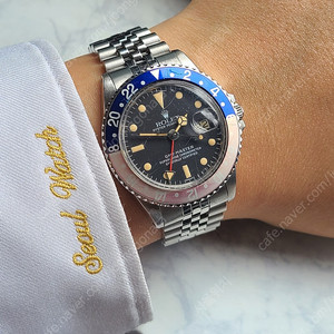 [정품] 롤렉스 펩시 빈티지 핑크펩시 트리튬 1675 (Rolex GMT-Master II Pinklady Pepsi Tritium)