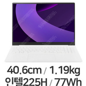 [미개봉/롯데5년무상보증] 엘지 그램 프로 AI기능 16Z90TP-KA5WK (WQXGA/400니트/512GB/16GB/WIN11HOME)