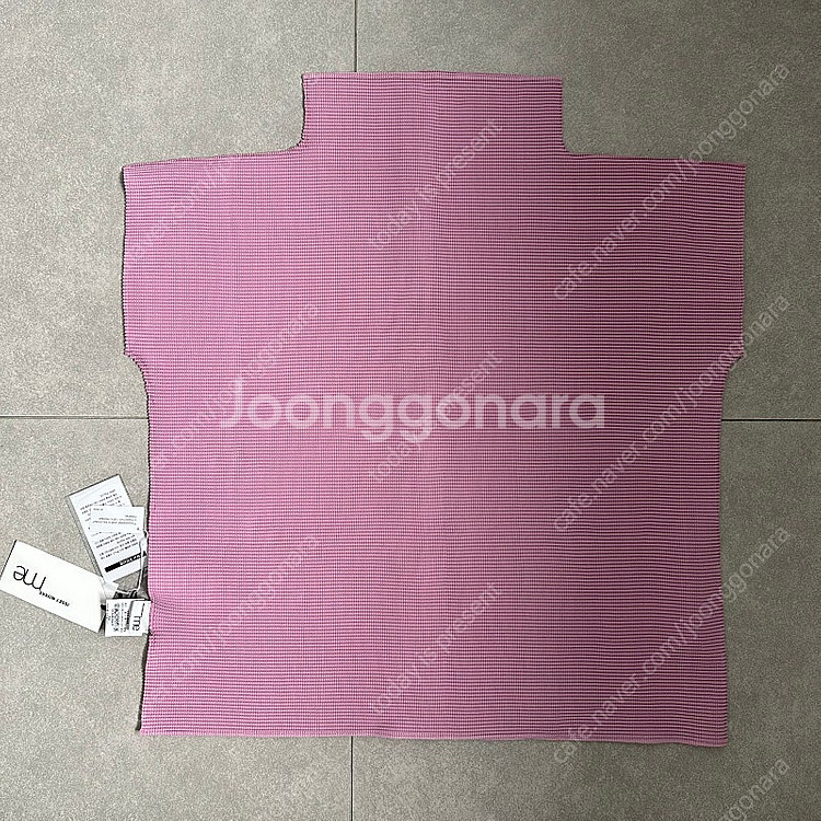 새상품 미 이세이미야케 스퀘어 스트레치 플리츠 탑 FK...--7