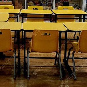 공부방 어린이 책상 의자 세트