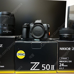 니콘 z50ii + z18140 + z24.7 일괄 판매