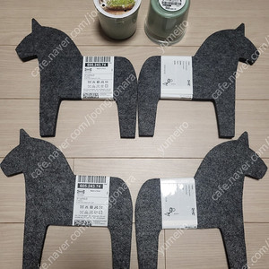 이케아(IKEA) 20시간유리컵향초(2개)+냄비받침(4개) 미개봉 미사용품 판매합니다 (3천원 무료배송)