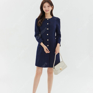 이바나헬싱키 pilvi tweed dress xs navy