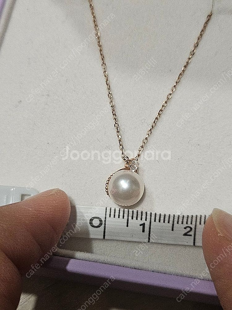 오늘만이가격로제도르 14k 해수진주 목걸이 로즈골드--1