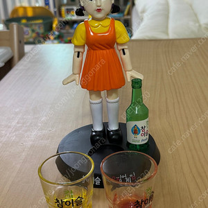 새상품) 오징어게임 영희 + 소주잔 2개 일괄
