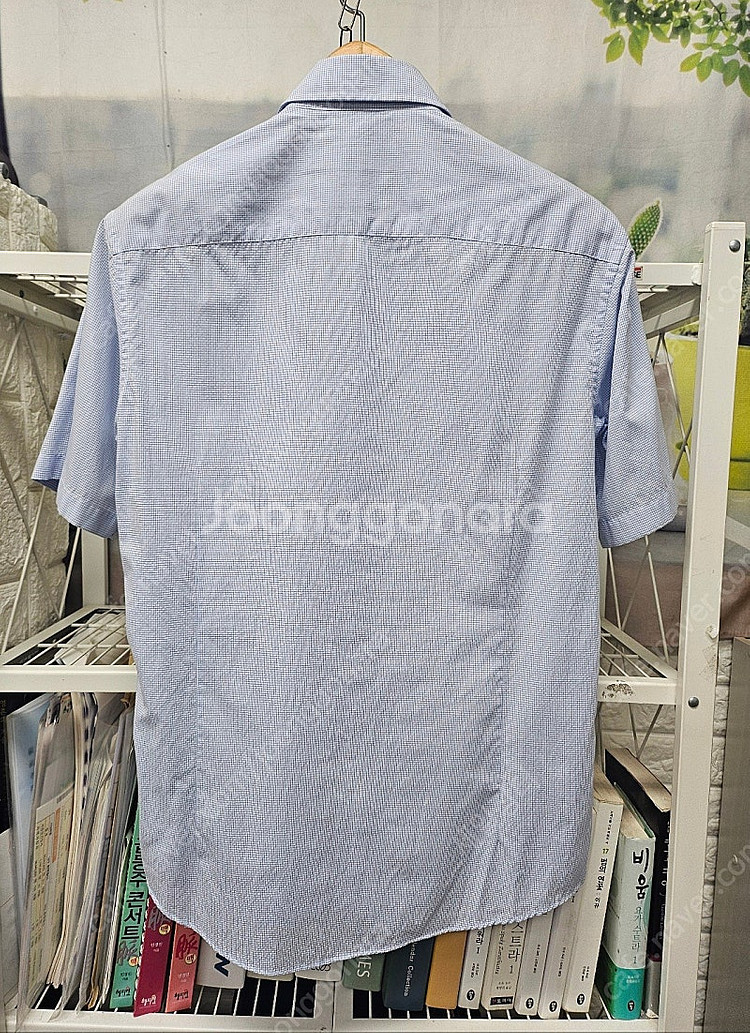 레노마 잔체크 남성 여름 반팔셔츠 슬림핏 (사이즈100...--3