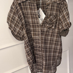 Open YY 체크셔츠 wire cuff check shirt