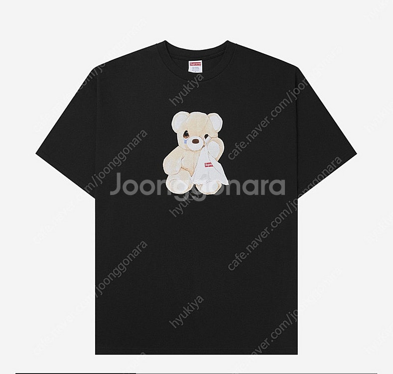 [XL] 슈프림 베어 티셔츠 블랙 25ss--0