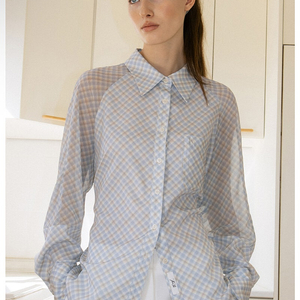 (구해요) 더티스(Thetis) 블루베리 타르트 체크 셔츠_BLUEBERRY TART CHECK SHIRT