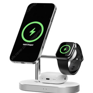 [미개봉] 신지모루 Qi2 3in1 맥세이프 / 화이트 색상 충전기 팝니다