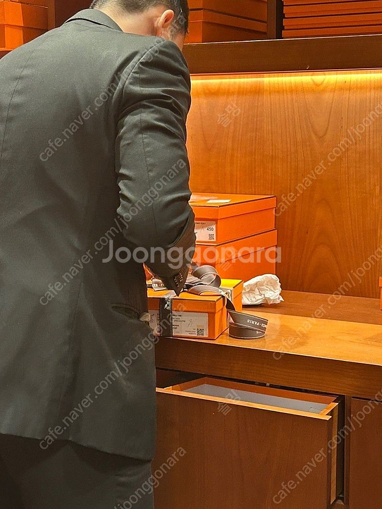 에르메스 시프레 샌들 카프스킨 나뛰렐 36.5--1