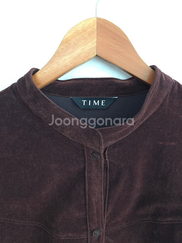 한섬 타임 TIME 브라운 코듀로이 셔츠 82-94-1...--1